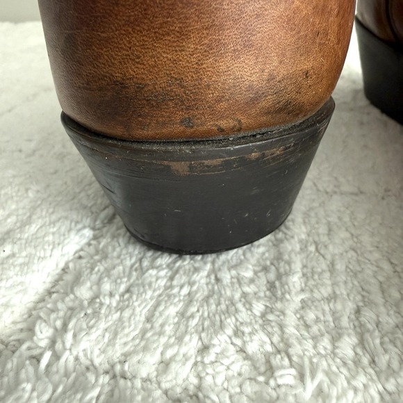 Masterson Mens Western Pull On Work Cowboy Boots Size 10D Leather Rugged - Picture 11 of 13